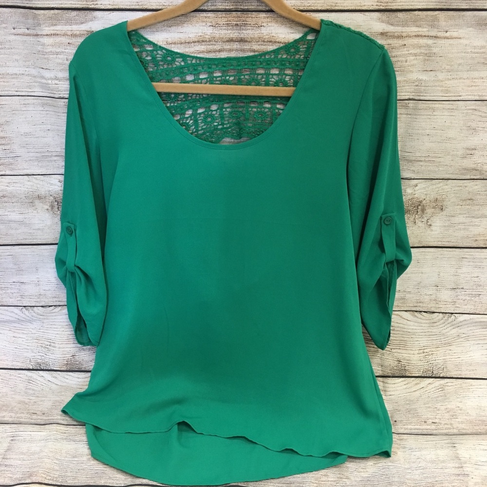 Green blouse
